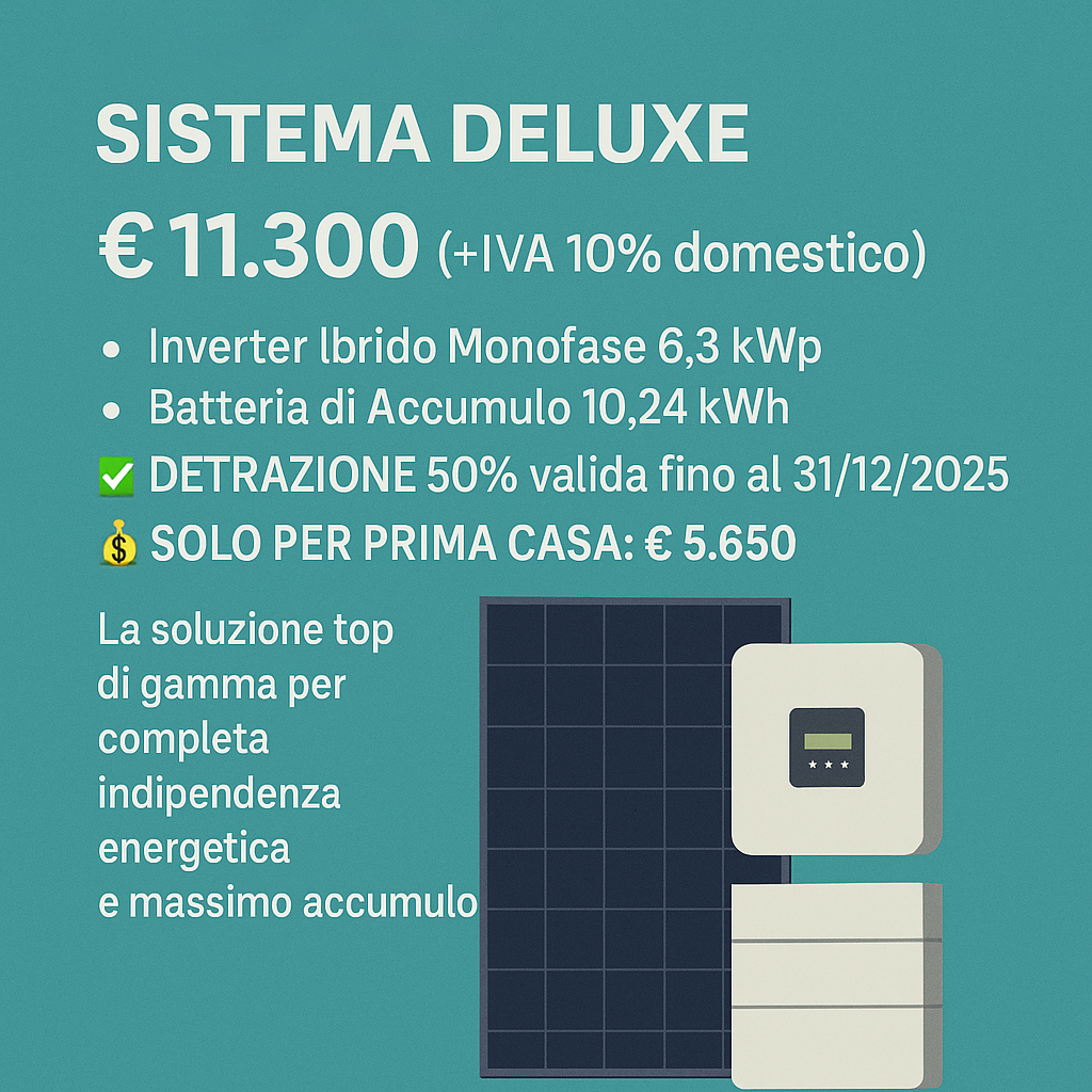 Sistema Deluxe - Impianto Top di Gamma