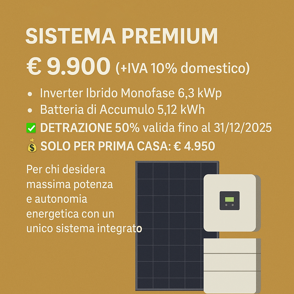 Sistema Premium - Impianto Fotovoltaico Completo